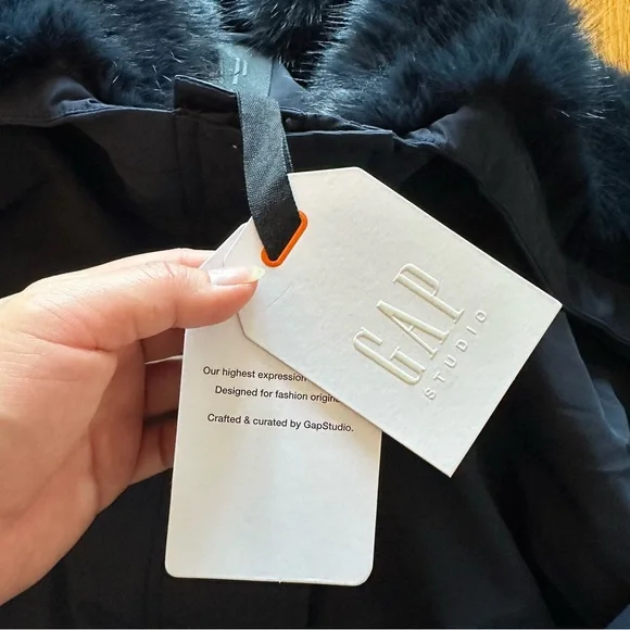 Gap Studio Faux fur lined crop bomber jacket - Picture 8 of 10